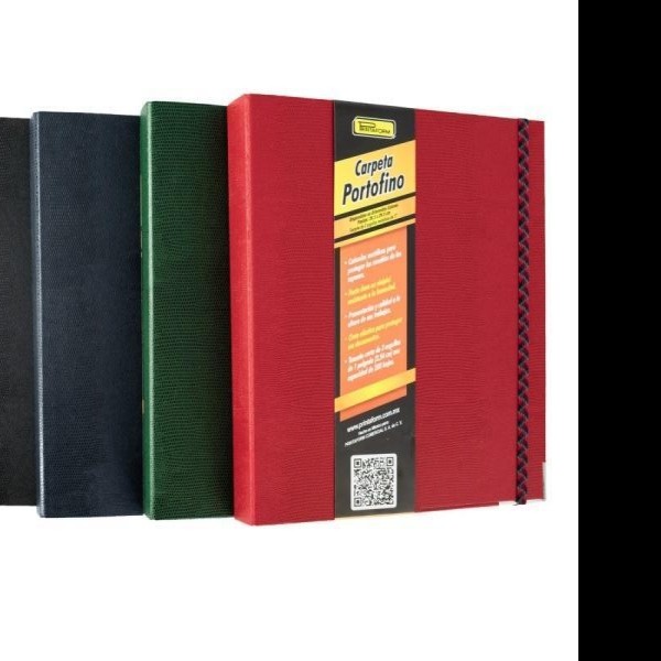 CARPETA PORTOFINO FIBRA PRINTAFORM CTA 1 O 3 ARGOLLAS VC